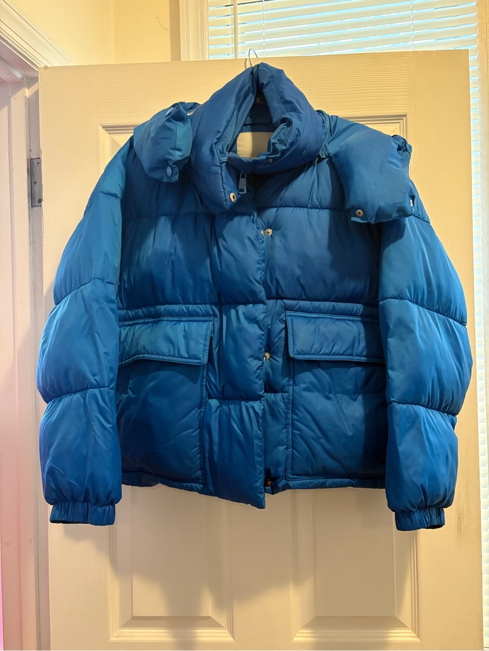 NVLT Blue Puffer Jacket Coat Medium